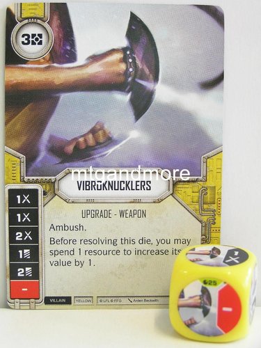 #025 Vibroknucklers + Dice - yellow