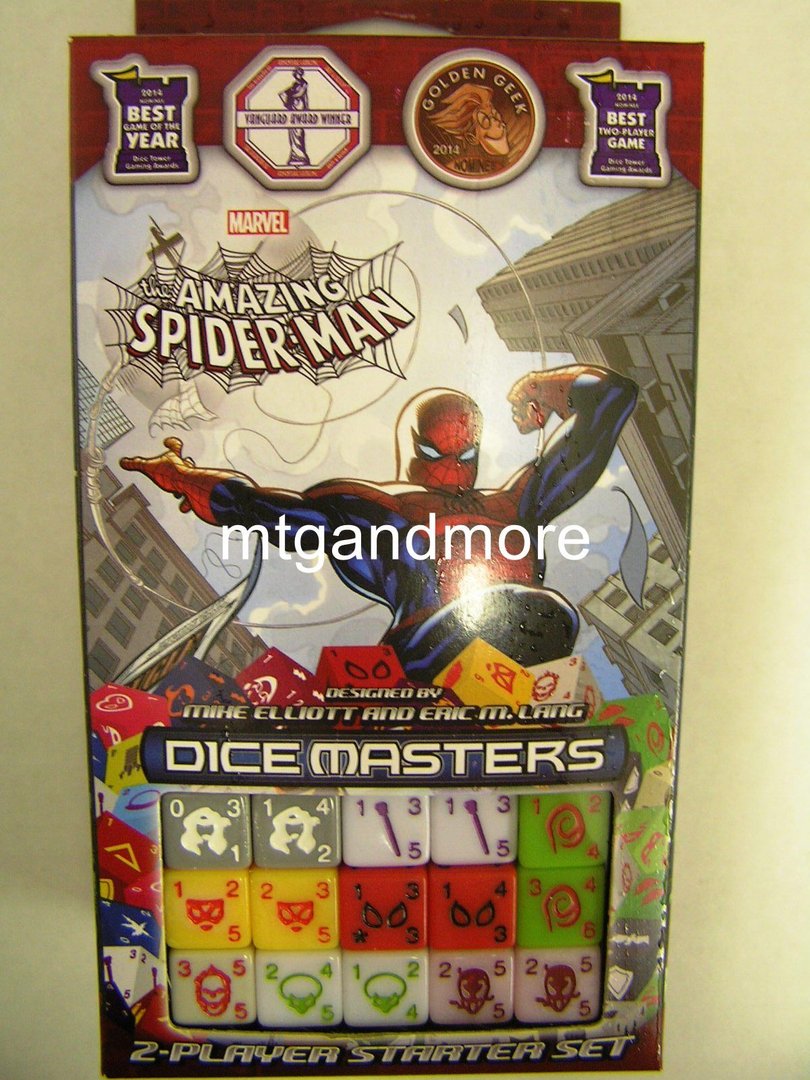 DICE MASTERS AMAZING SPIDER-MAN COMMON #73 WHITE TIGER AVENGER CARD WITH DICE 