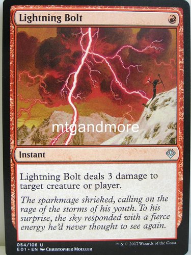 Magic - Lightning Bolt - Archenemy Nicol Bolas