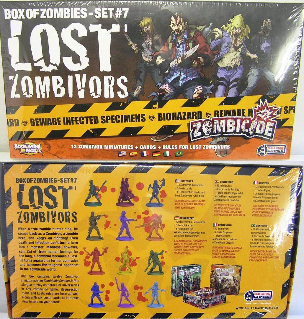 Lost Zombivors ZOMBICIDE Box of Zombies 7 