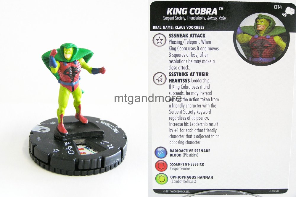 Common The Mighty Thor King Cobra 014 Singles NM with Card Sun City Games! 