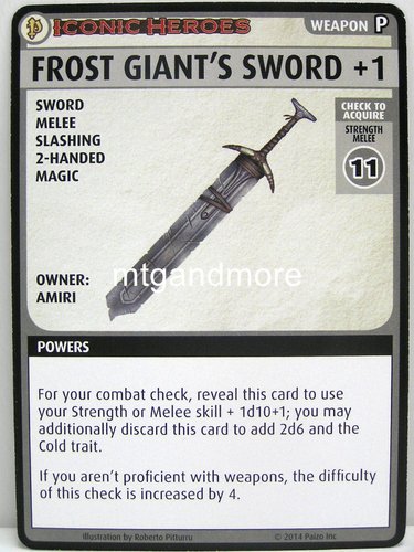 Pathfinder Battles – Frost Giant´s Sword +1 - Iconic Heroes