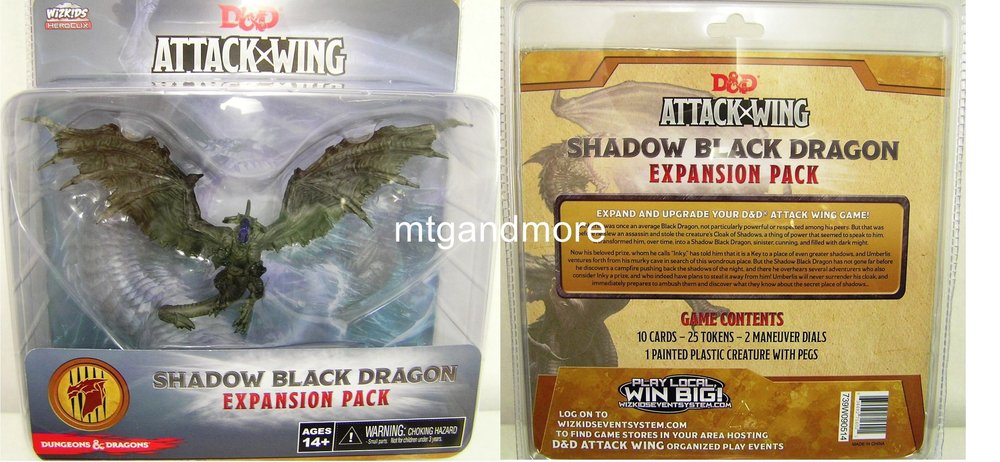 Shadow Black Dragon Expansion Pack D&D Attack Wing 