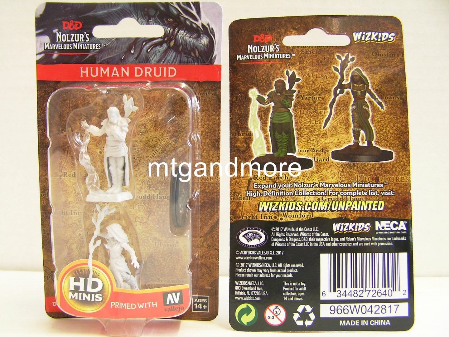 D&D mini QAWASHA Dungeons & Dragons TOA Pathfinder Miniature Human Druid 