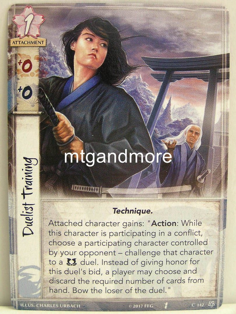 Legend of the Five Rings LCG Base Set 1x #142 Duelist Training