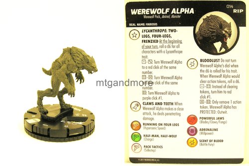 Heroclix - #014 Werewolf Alpha - Undead