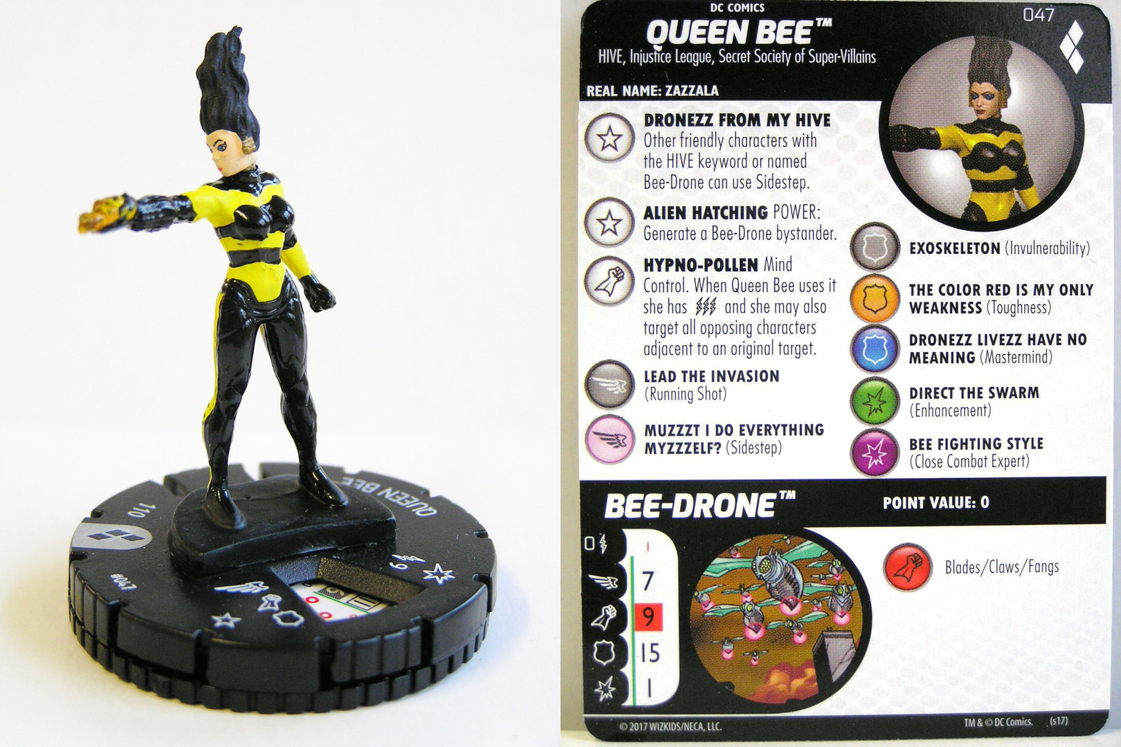 Queen Bee 047 DC Harley Quinn & The Gotham Girls HeroClix Rare 