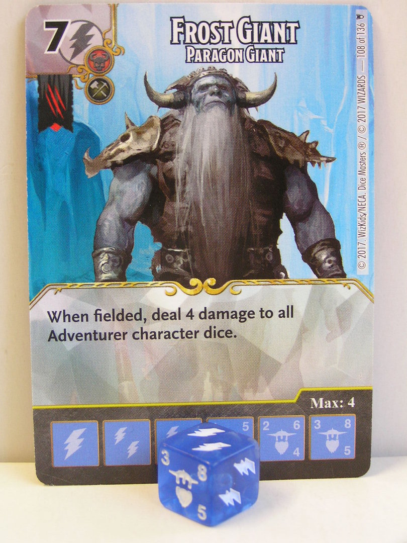 Frost Giant Greater Elemental #71 Dungeons & Dragons Battle for Dice Masters 