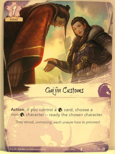 Legend of the Five Rings - #079 Gaijin Customs - The Chrysanthemum Throne