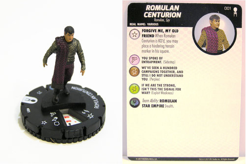 Heroclix - #001 Romulan Centurion - Star Trek Away Team The Original Series