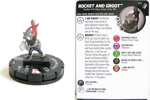 Heroclix - #010 Rocket and Groot - Guardians of the Galaxy Vol. 2