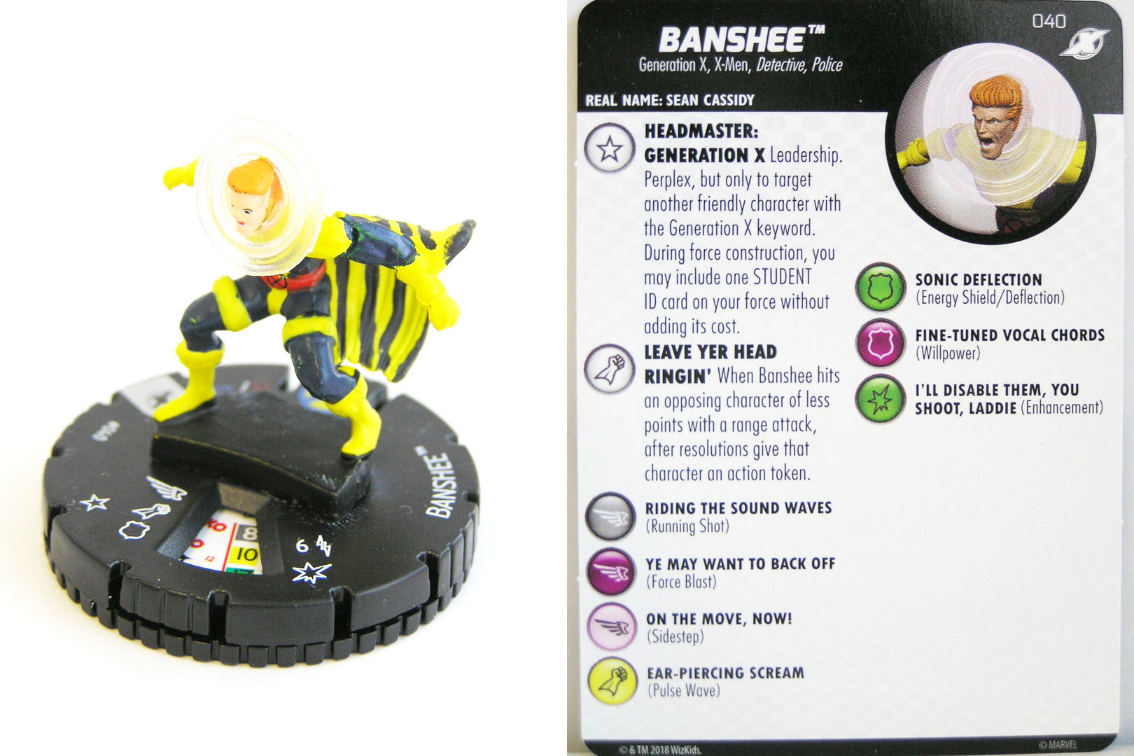 Banshee M17-006 Presto X-Men Marvel Heroclix Mensile Op Le 
