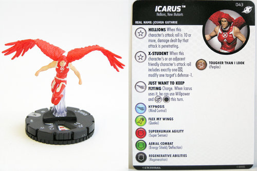 Heroclix - #043 Icarus - X-Men Xavier's School