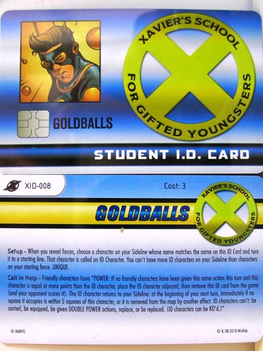 Heroclix - #XID-008 Goldballs - X-Men Xavier's School