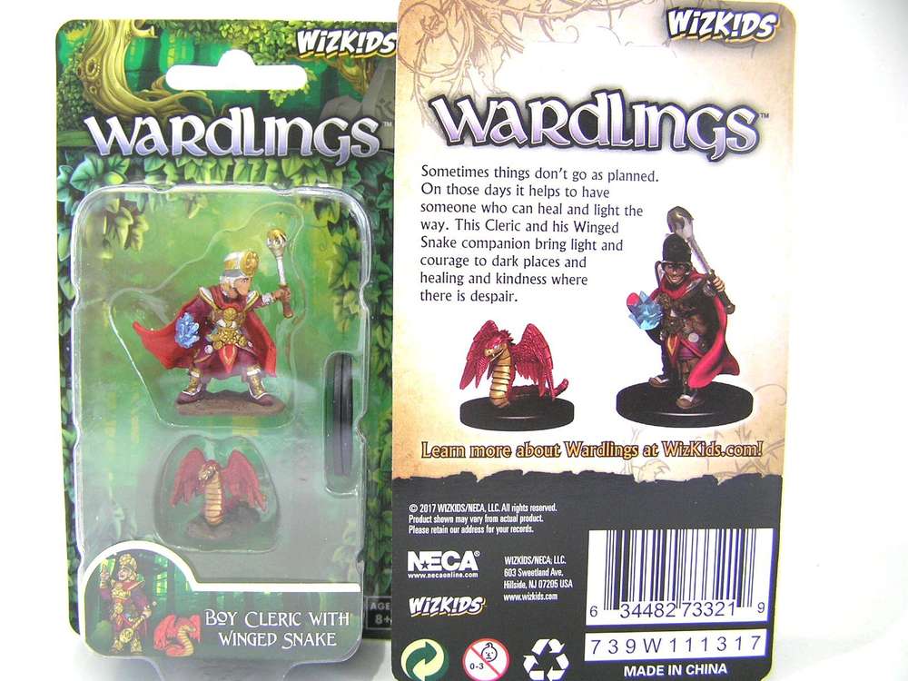 Details about   WARDLINGS W1 BOY CLERIC WITH WINGED SNAKE WizKids 
