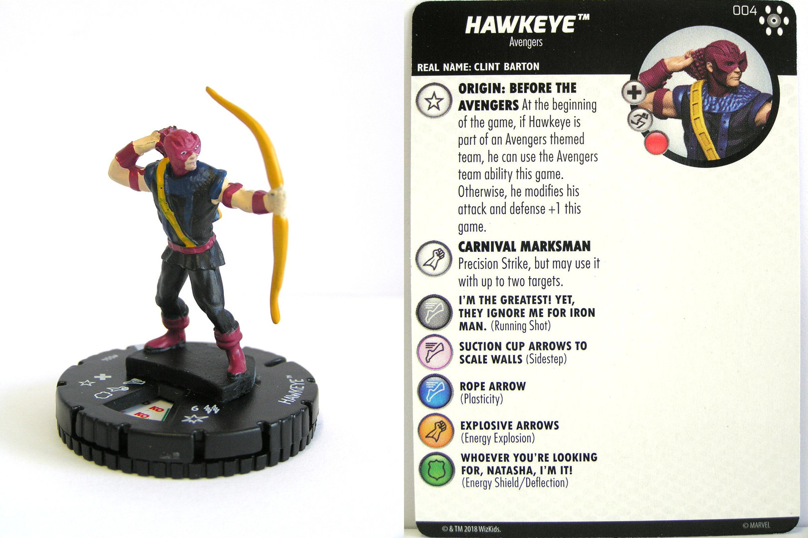 HeroClix Fantastic Forces #010 Hawkeye