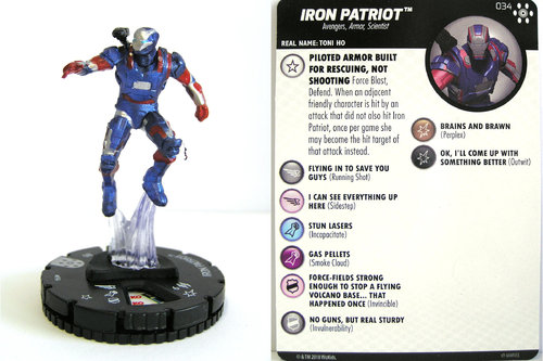 Heroclix - #034 Iron Patriot - Avengers Infinity