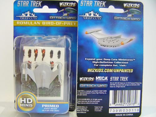 WZK72976 - Star Trek Attack Wing - Romulan Bird-of-Prey - Deep Cuts Unpainted Miniatures