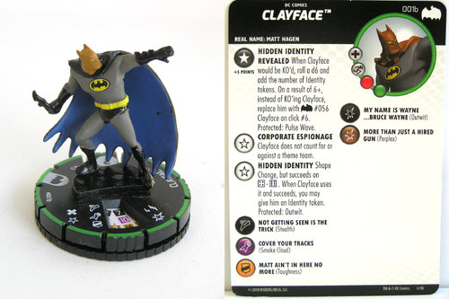 Heroclix - #001b Clayface - DC Batman the Animated Series