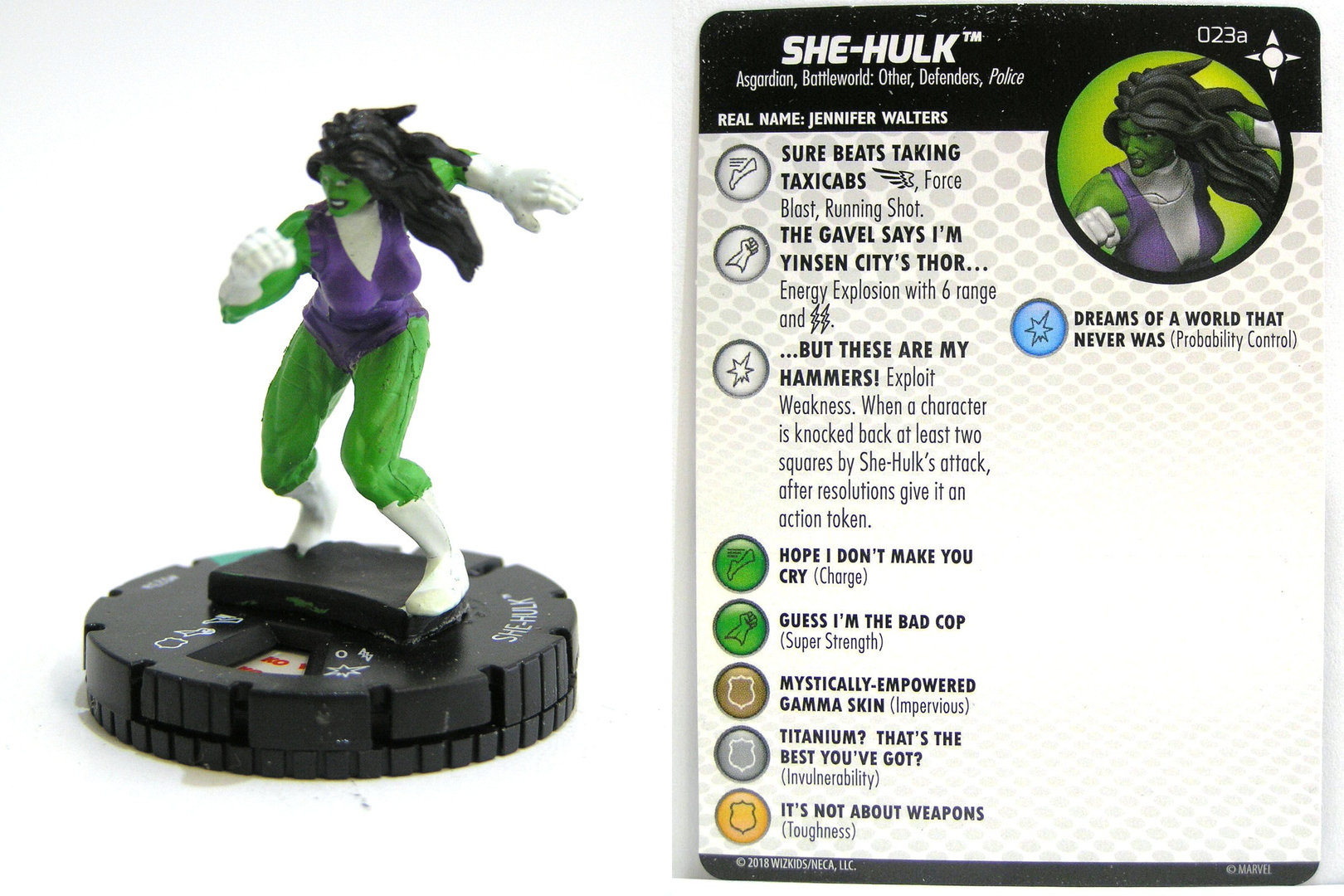 SHE-HULK M16-005 Wizkids Gamma Smash Marvel Heroclix Monthly OP LE