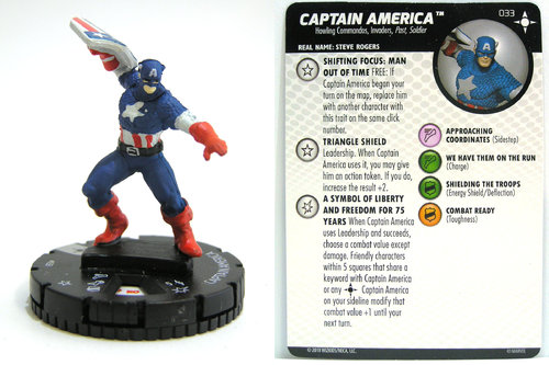 Heroclix - #033 Captain America - Secret Wars Battleworld