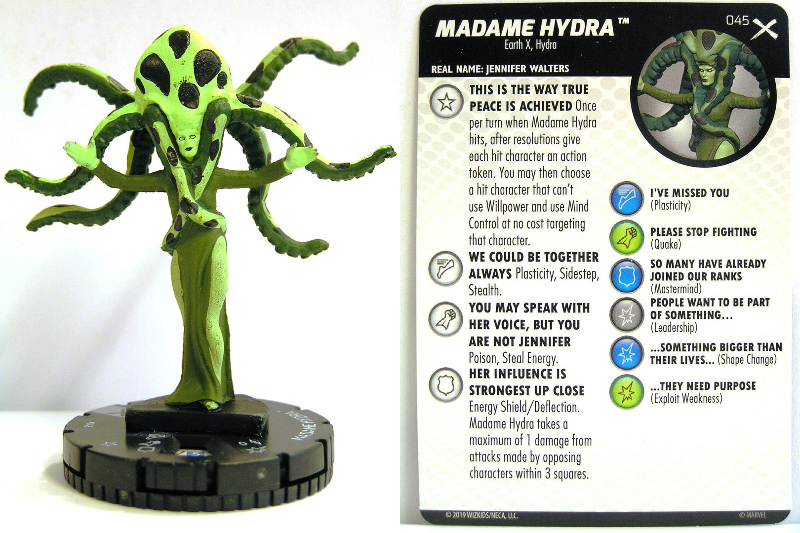 045 Marvel Earth X HeroClix Miniature Rare Madam Hydra