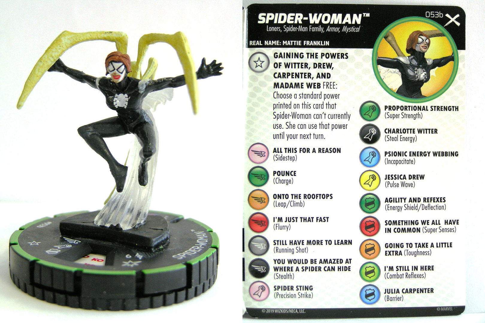Marvel Heroclix Earth X 053a Spider-Woman Super Rare 