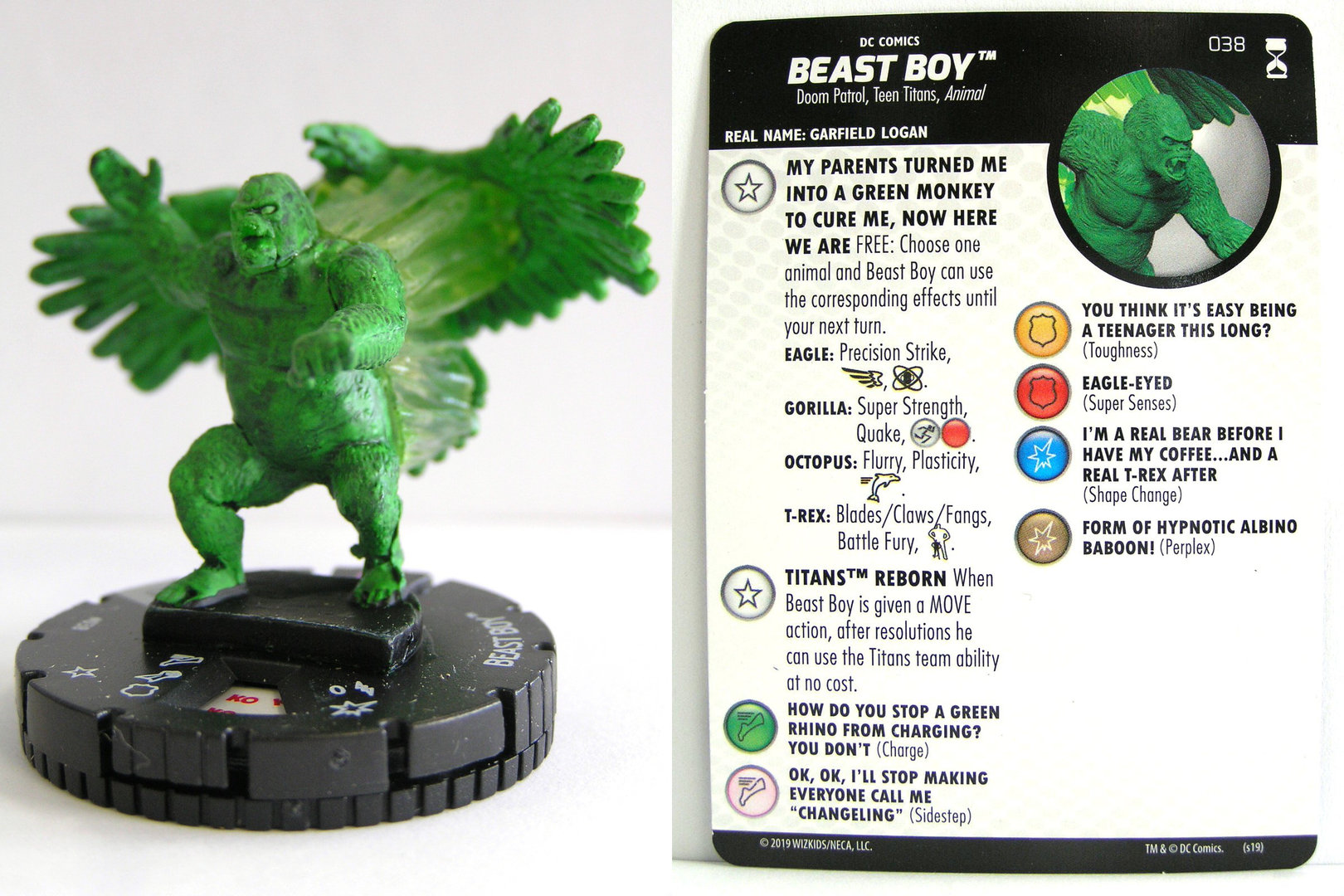 DC Universe Rebirth Heroclix RARE # 038 Beast Boy 