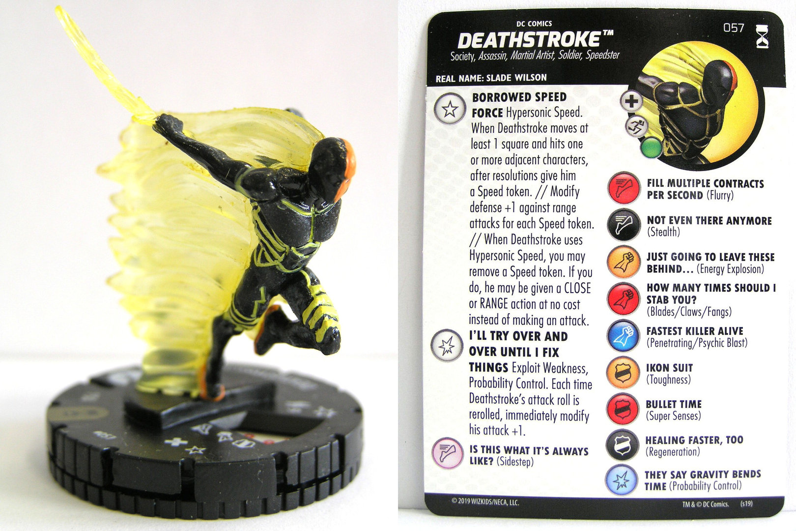 Heroclix DC Rebirth set Deathstroke #017 Uncommon figure w/card! 