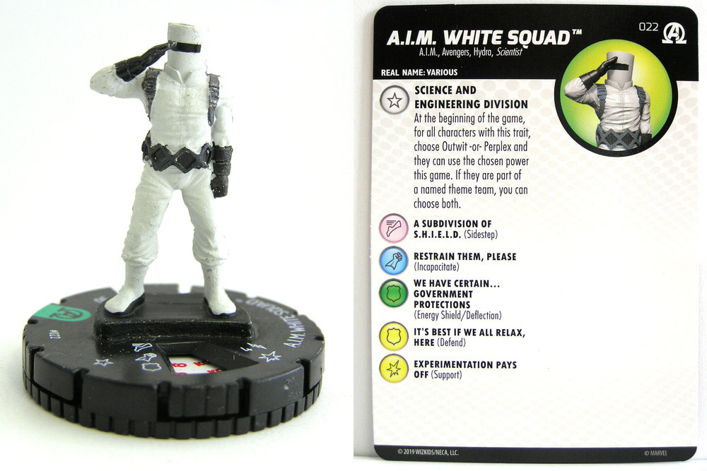 Heroclix Black Panther Illuminati # 022 AIM White Squad 