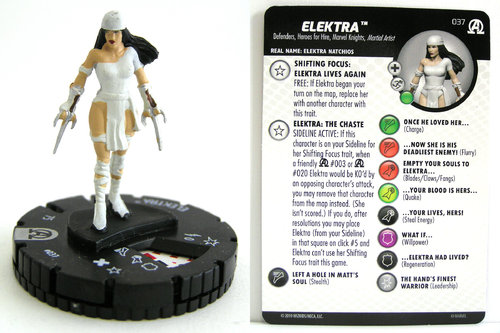 HeroClix - #037 Elektra - Black Panther and the Illuminati