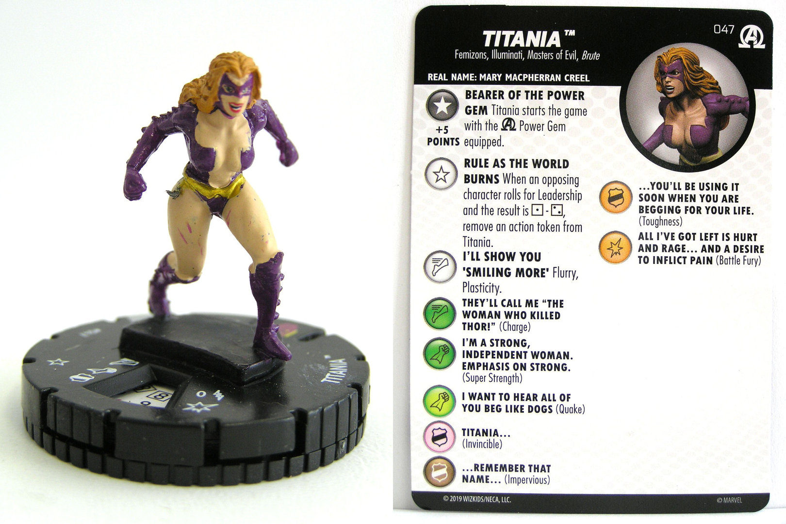 #047 Titania Black Panther and the Illuminati HeroClix 