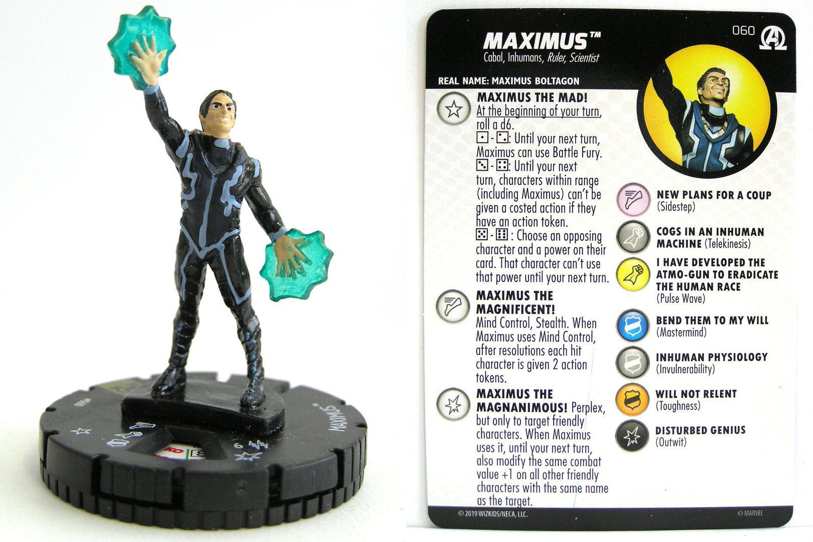 Heroclix Avengers Black Panther & Illuminati set Maximus#060 Super Rare w/card!