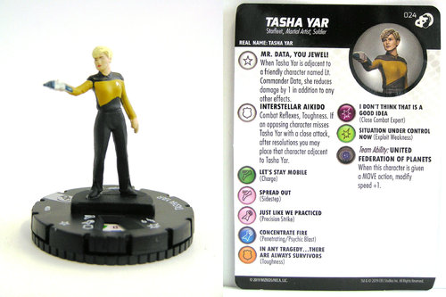 HeroClix - #024 Tasha Yar - Star Trek Resistance is Futile