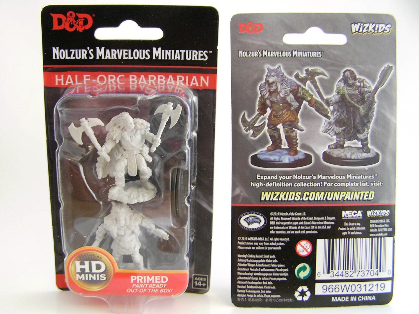 Dungeons And Dragons Female Half Orc Barbarian Nolzur's Miniatures NEW 