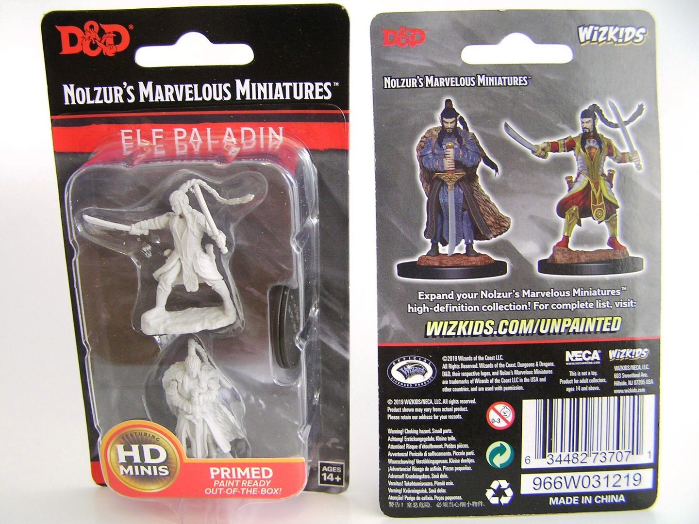 ELF MASCHIO Paladin-D&D Wizkids nolzurs Marvelous Miniatures 