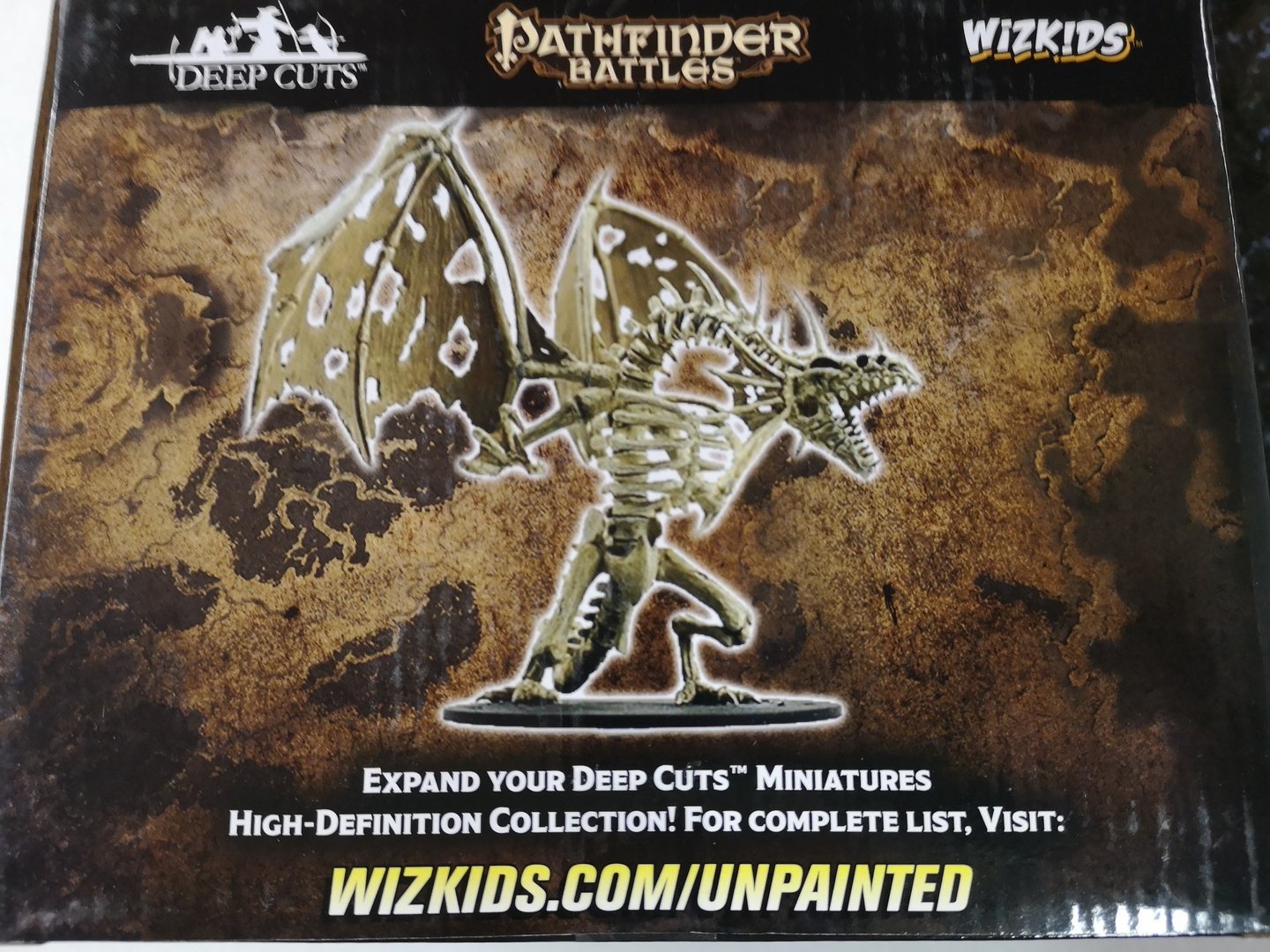 Pathfinder Deep Cuts Unpainted Minis W11 Gargantuan Skeletal Dragon 