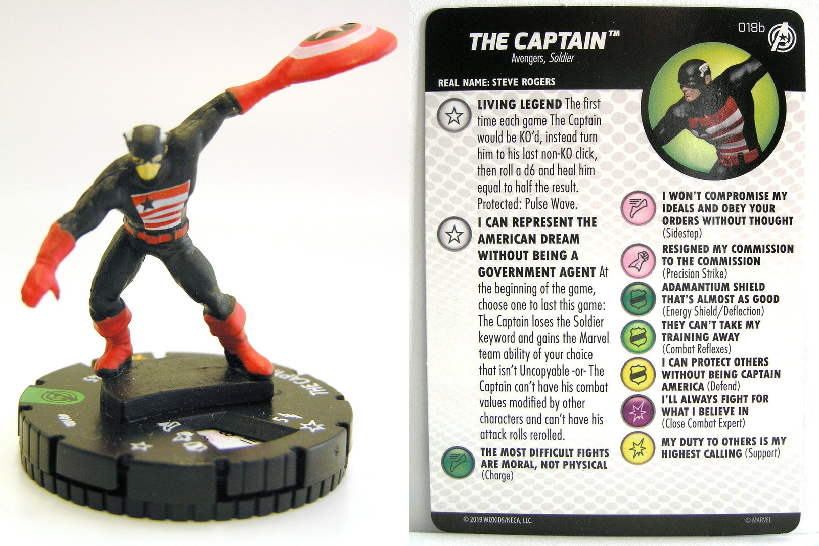 Heroclix Captain America set Batroc #028 Uncommon figure w/card! 