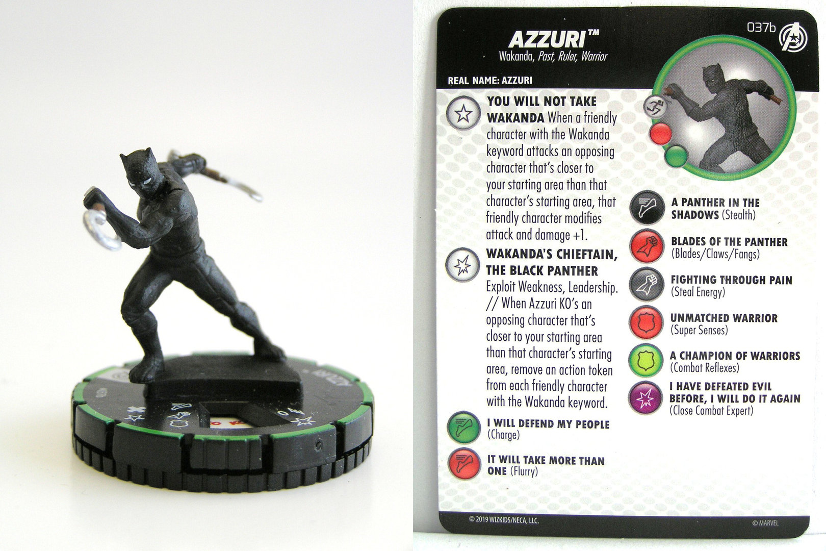 Marvel Heroclix BLACK PANTHER #013 The Avengers NO CARD 