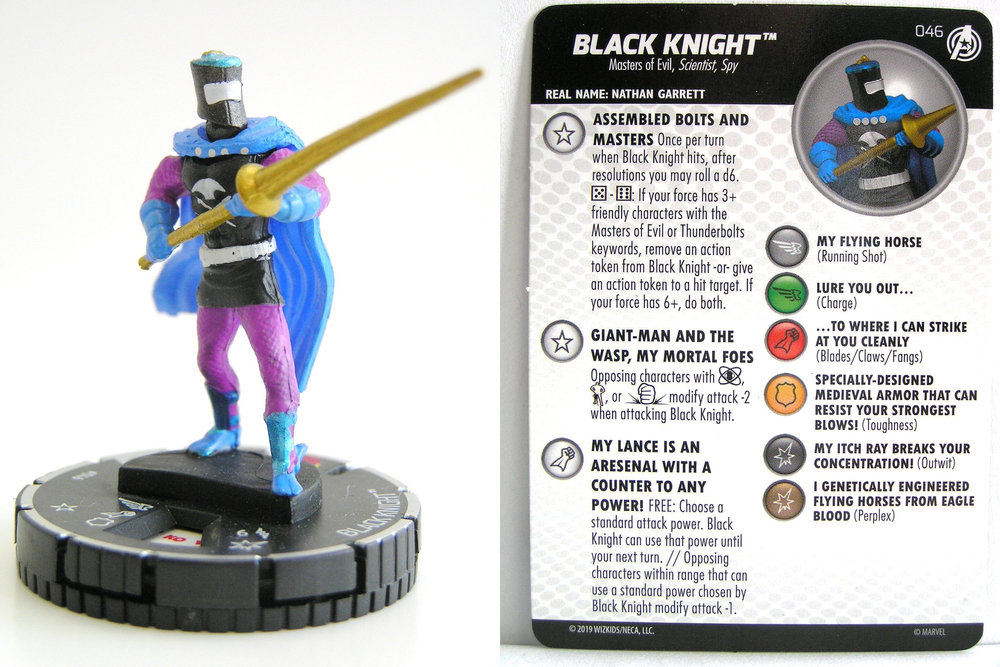 #006 Black Knight HeroClix Fantastic Forces