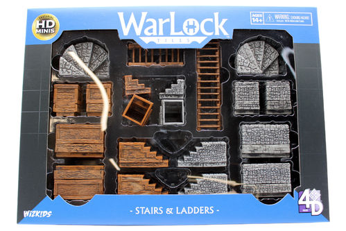 WZK16504 WarLock Dungeon Tiles: Stairs & Ladders