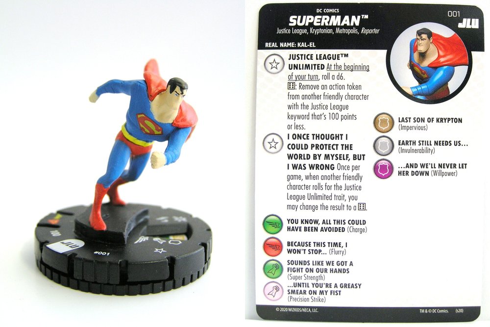 Justice League Superhero Heroclix Dice Set D6
