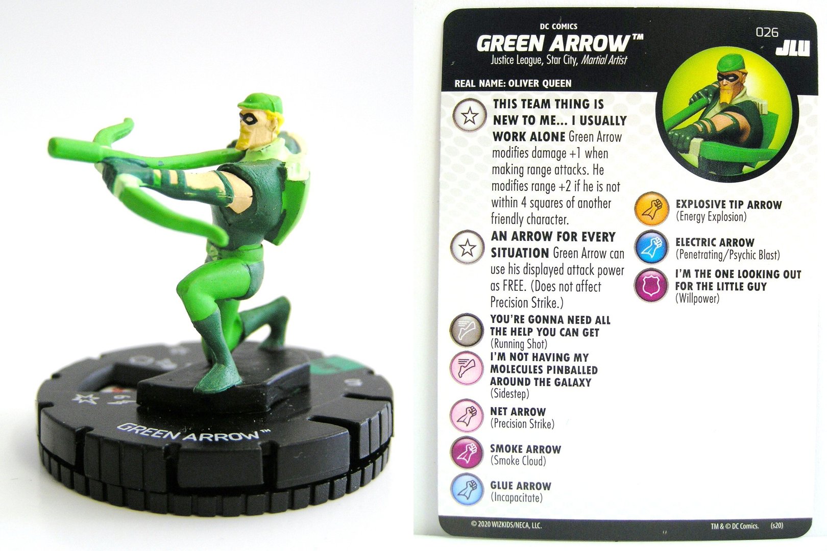 HEROCLIX JLU Team Up Card 026.06 GREEN ARROW Aquaman