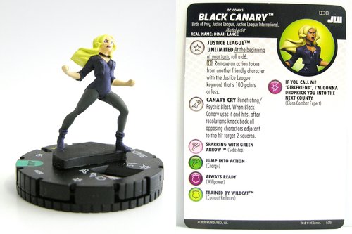 HeroClix - #030 Black Canary - Justice League Unlimited