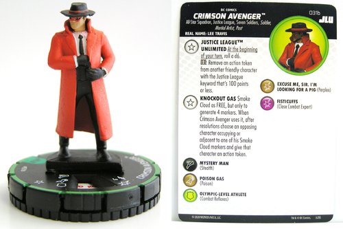 HeroClix - #031b Crimson Avenger - Justice League Unlimited