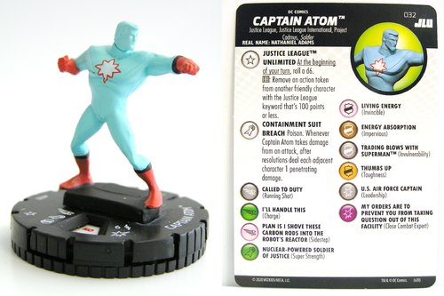 HeroClix - #032 Captain Atom - Justice League Unlimited