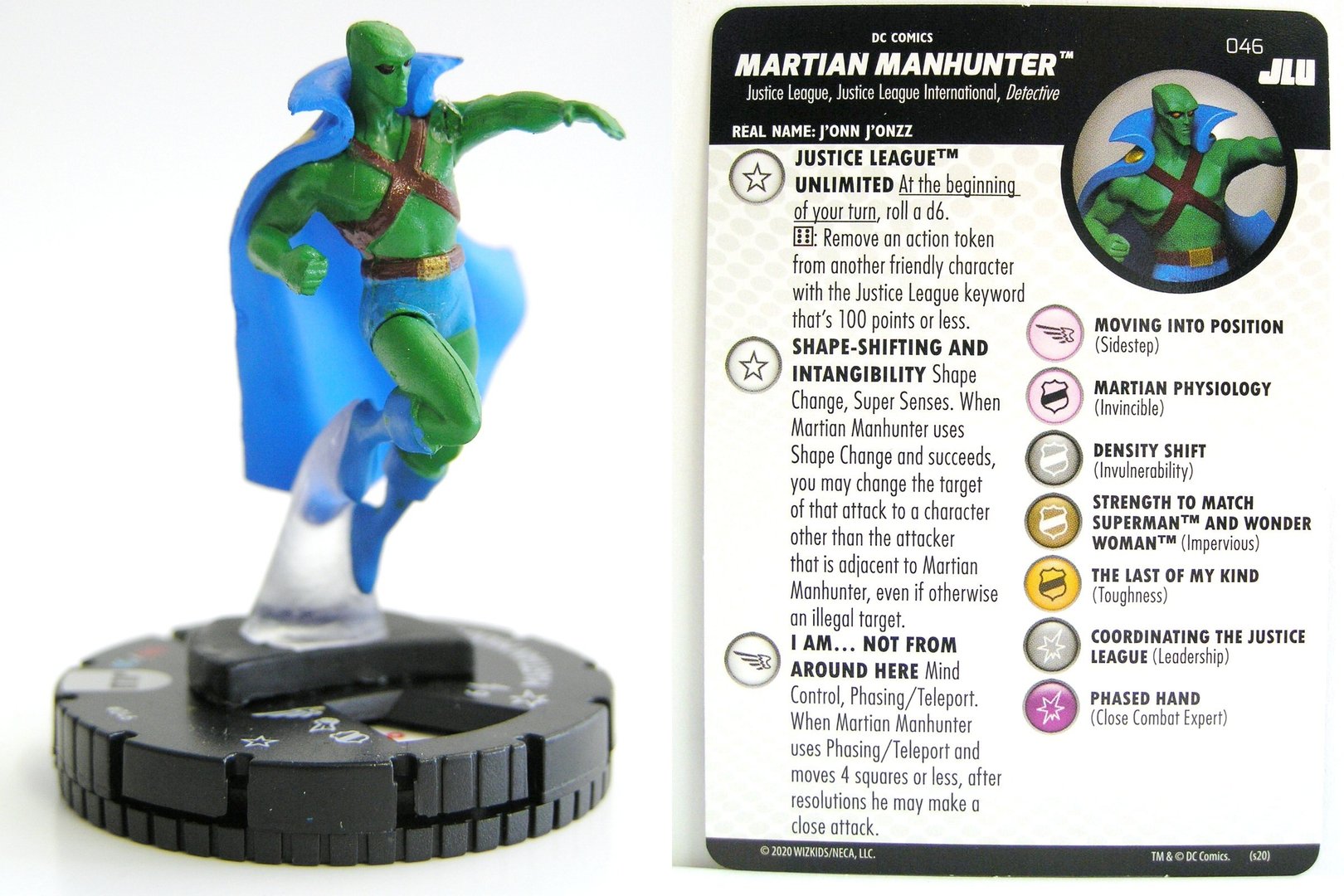 Justice League Unlimited ~ MARTIAN MANHUNTER #046 HeroClix rare miniature #46 
