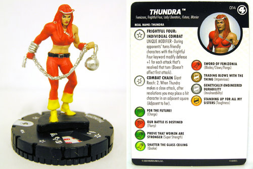 HeroClix - #014 Thundra - Fantastic Four