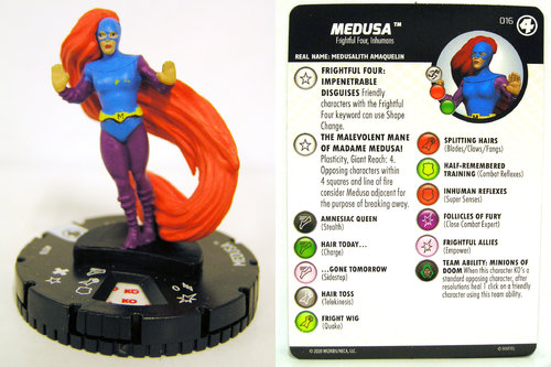 HeroClix - #016 Medusa - Fantastic Four