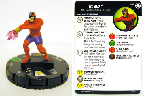 HeroClix - #029 Klaw - Fantastic Four